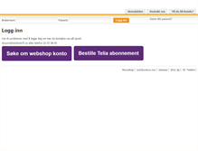 Tablet Screenshot of bedriftshop.telio.no